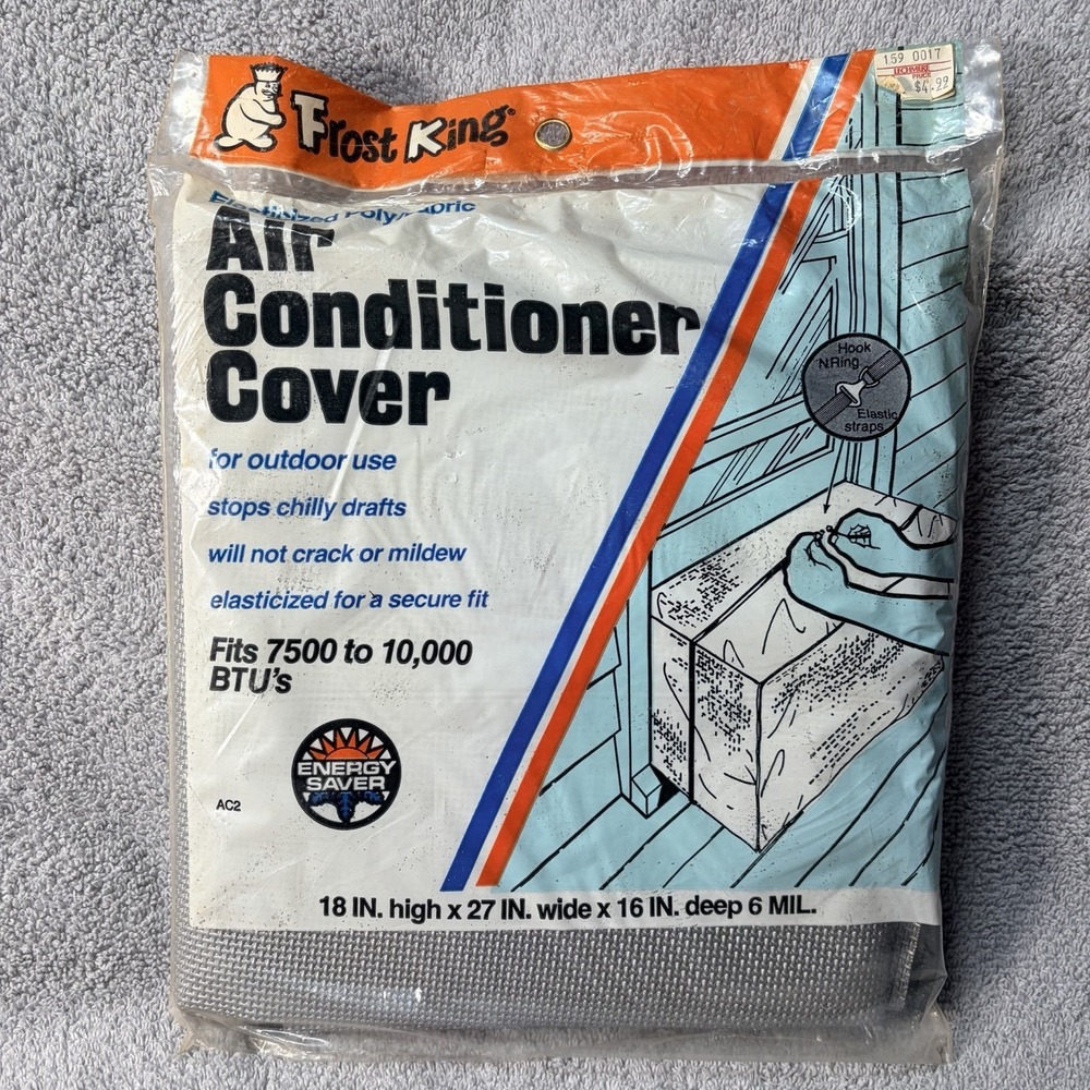 Frost King AC2 Outside Window Air Conditioner Cover, 27x18x16 Inches, 6 MIL Gray